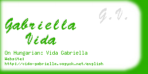 gabriella vida business card